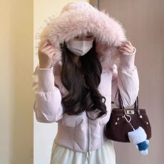 批发小海鸥棉服2025年新款<b class='q'>冬</b>季新款巨好看显瘦收腰棉衣外套韩系棉袄女