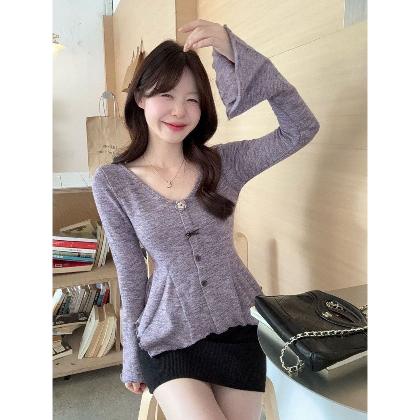 BY35433# 彩棉羊绒面料...