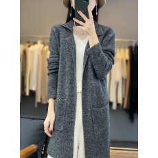 批发<b class='q'>正品</b>清仓剪标专柜中长款羊毛针织开衫大衣外套女加厚保暖外搭毛衫
