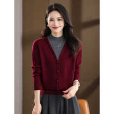 批发2025秋冬新款羊毛衫女假两件毛衣高端洋气<b class='q'>妈妈装</b>羊毛打底针织衫