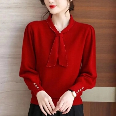 批发<b class='q'>中老年</b>人<b class='q'>妈妈</b>装春季新高档大码女毛衣短款遮肚显瘦针织衫上衣外穿