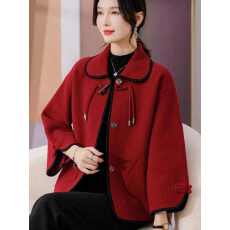 批发年轻妈妈春装针织外套女2026新款<b class='q'>时尚</b>中老年春秋毛呢开衫上衣披肩