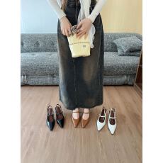 批发欧美风气质百搭高跟细跟尖头包头单鞋