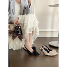 批发<b class='q'>欧美</b>风水钻烟花绸缎面高跟包头单鞋