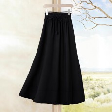 批发跨境亚马逊欧美大码女式时尚休闲日常穿搭气质柔美舒适宽松半身裙