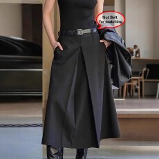 批发跨境亚马逊欧美大码女式独特分层设计感时尚经典百搭半身裙