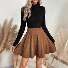 批发<b class='q'>欧美</b>跨境亚马逊<b class='q'>大码</b>女式时尚气质复古经典触感舒适宽松半身裙