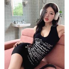 批发已出货连衣裙女无袖包臀短<b class='q'>裙子</b>无袖背心裙