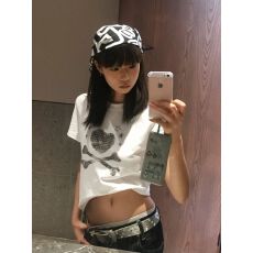 批发正肩常规<b class='q'>短袖</b> 高弹力新款夏季<b class='q'>修身</b>显瘦洋气上衣