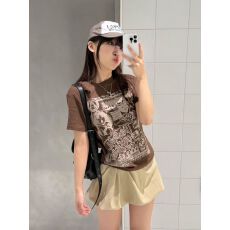 批发正肩常规<b class='q'>短袖</b> 高弹力新款夏季<b class='q'>修身</b>显瘦洋气上衣