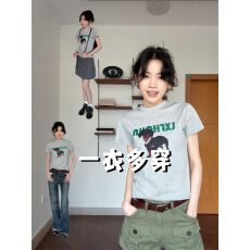 批发正肩常规<b class='q'>短袖</b> 高弹力新款夏季<b class='q'>修身</b>显瘦洋气上衣