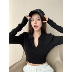 批发已出货hic韩版百搭针织打底衫女秋季2026年新款<b class='q'>毛衣</b>短款