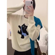 批发已出货设计新款韩系洋气套头毛衣女<b class='q'>可爱</b>猫咪保暖内搭针织