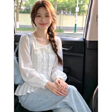 批发已出货韩系chic设计高级感气质长袖<b class='q'>衬衫</b>女秋季通勤<b class='q'>韩版</b>百搭显瘦