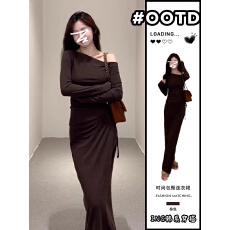 批发已出货 性感辣妹时尚套装<b class='q'>女</b>修身显瘦露肩上衣高腰<b class='q'>半身裙</b>小个子气