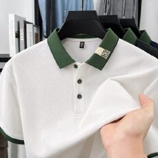 批发POLO插色<b class='q'>翻领</b>高品质潮流商务<b class='q'>男士</b>轻奢<b class='q'>T</b><b class='q'>恤</b>上衣夏短袖