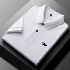 夏季男士翻领POLO新款休闲纯色品质商务潮流T恤上衣打底短袖