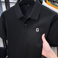 批发夏季<b class='q'>男士</b><b class='q'>翻领</b>POLO新款休闲纯色品质商务潮流<b class='q'>T</b><b class='q'>恤</b>上衣打底短袖