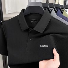 批发夏季<b class='q'>男士</b><b class='q'>翻领</b>POLO新款休闲纯色品质商务潮流<b class='q'>T</b><b class='q'>恤</b>上衣打底短袖