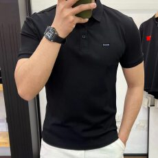 批发夏季<b class='q'>男士</b><b class='q'>翻领</b>POLO新款休闲纯色品质商务潮流<b class='q'>T</b><b class='q'>恤</b>上衣打底短袖