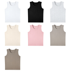 批发220克92%棉8%氨纶 女装莱卡棉工字背心
