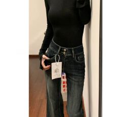 批发复古微喇<b class='q'>牛仔裤</b>女2026夏季潮流百搭新款高腰修身<b class='q'>显瘦</b>小个子喇叭裤