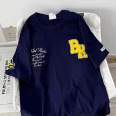 批发篮球<b class='q'>短袖</b>t恤<b class='q'>男士</b>纯棉潮牌宽松大码圆领半袖五分袖夏季学生上衣ins