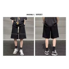 批发五分裤宽松型男潮夏季纯色时尚潮牌直筒印花休闲裤青春流行<b class='q'>工装裤</b>