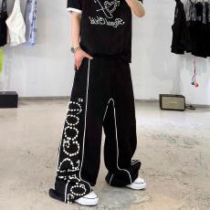批发GOODBRAND 2025年新款侧边珍珠标语休闲长<b class='q'>裤</b>卫<b class='q'>裤</b> 男女同款