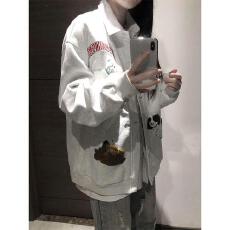 批发【云朵绒复合】薄款320g,厚款400g 刺绣卡通小狗开衫卫衣