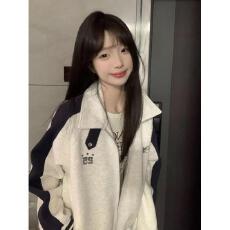 批发【云朵绒复合】薄款320g,厚款400g 拉链刺绣拼接卫衣