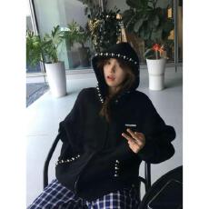 云朵绒复合薄款320g,厚款400g钉珠刺绣高级设计感卫衣