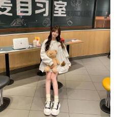 批发【云朵绒复合】薄款320g,厚款400g 刺绣卡通小狗开衫卫衣