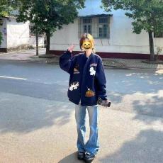 批发【云朵绒复合】薄款320g,厚款400g 刺绣卡通小狗开衫卫衣