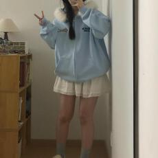 批发华棉复160克牛奶丝-240克银狐绒-（毛领<b class='q'>卫衣</b>）——【刺绣】