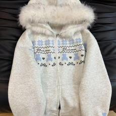 批发华棉复160克牛奶丝-240克银狐绒-（毛领<b class='q'>卫衣</b>）——【胶印】