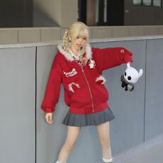 批发华棉复160克牛奶丝-240克银狐绒-（毛领<b class='q'>卫衣</b>）——【刺绣】