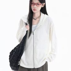批发【原版布料提花镂空】连帽防晒衣女防晒服<b class='q'>薄外套</b>