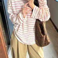 批发竹节螺纹薄款防晒<b class='q'>长袖</b>女宽松罩衫 背心带胸垫92棉8氨纶棉螺纹