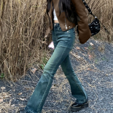 批发黑色<b class='q'>皮衣</b>外套女短款小个子2025秋冬季复古<b class='q'>机车</b>服港风气质pu皮夹克