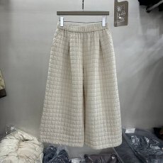 批发(原版面料)大码300斤欧货格子棉<b class='q'>裤</b>女宽松夹棉阔腿<b class='q'>裤</b><b class='q'>八分</b><b class='q'>裤</b>子秋冬