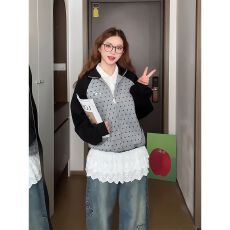 批发原版做法#刺绣#后包领 纯棉华棉复合 薄款/加绒 卫衣女