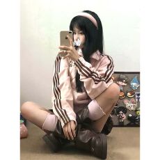 批发原版做法#前后毛巾刺绣#后包领 纯棉华棉复合 薄款/加绒 卫衣女