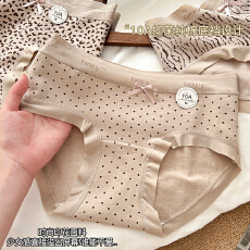 批发纯欲2025<b class='q'>内裤</b>女10A抗菌裆加长纯棉裆透气经典时尚小豹纹三角裤女