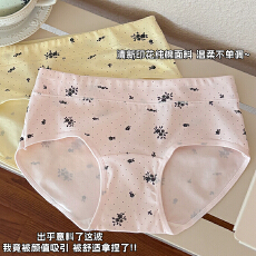 批发少女简约ins风10A抑菌加长裆<b class='q'>内裤</b>亲肤甜美印花<b class='q'>中腰</b>透气三角裤女士