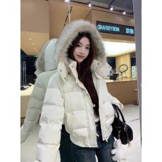 批发2025韩系新款毛领<b class='q'>羽绒服</b><b class='q'>女</b>短款韩版小个子加厚服冬装外套棉服