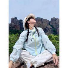批发户外骑行防晒衣女夏季2026新款防紫外线宽松透气防晒服轻薄外套潮