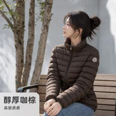 韩系立领轻薄棉服女冬季多色横条衍缝短外套宽松显瘦保暖百搭棉衣