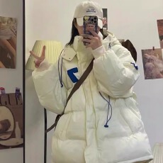 批发已出货 冬季棉衣加厚羽绒棉<b class='q'>服</b>设计感女慵懒风面包<b class='q'>服</b>小众连帽外套