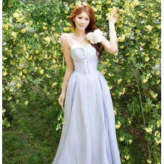 批发初恋清纯奶甜裙子纯欲风别致绝美<b class='q'>格子</b>吊带<b class='q'>连衣裙</b>气质收腰长裙子